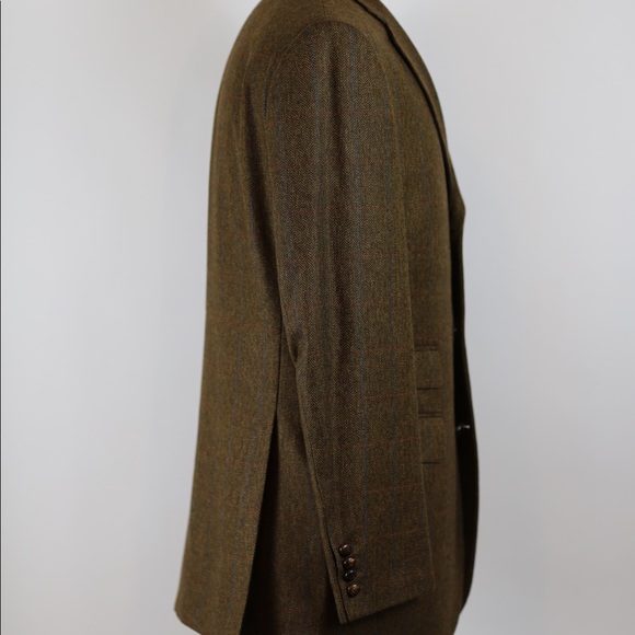 Barbour Windowpane Three Button Sport Coat - Picture 4 of 6